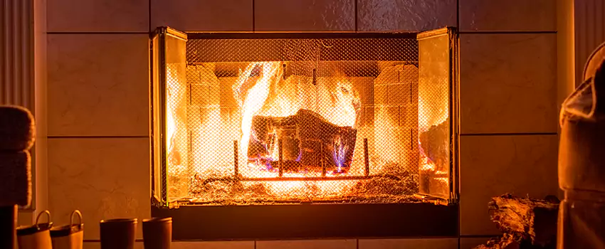 Mendota Hearth Landscape Fireplace Installation in Leavenworth, Kansas